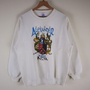 Vintage 1990 Bombay India Club Alexander Gin Sweatshirt Adult XL 23x26.5